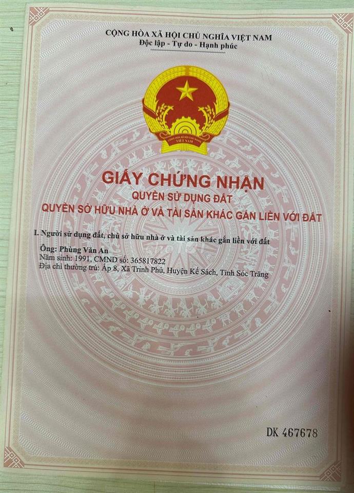 🏡 BÁN ĐẤT PHƯỜNG PHÚ THỨ – QUẬN CÁI RĂNG – CẦN THƠ 🏡  📍 Vị trí đẹp: Rạ