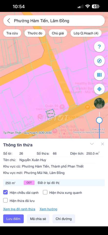 Cần Bán 7400m2 mặt tiền 40m đường Nguyễn Đình Chiểu, Phan Thiết