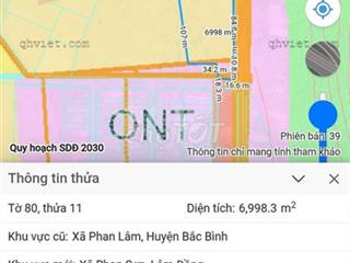 Bán Đất Mặt Tiền Quốc Lộ 28B, MT 125m, xã Phan Lâm, Tỉnh Lâm