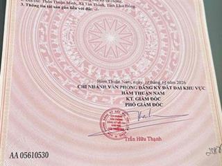 Bán đất 1.000m2 Thuận Minh , Tân Thành , Lâm Đồng