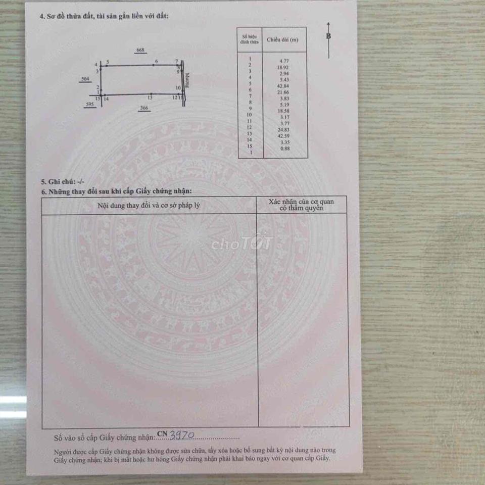 Chính chủ bán gấp lô đất Bắc Bình - Sổ hồng sẵn - Giá đầu tư