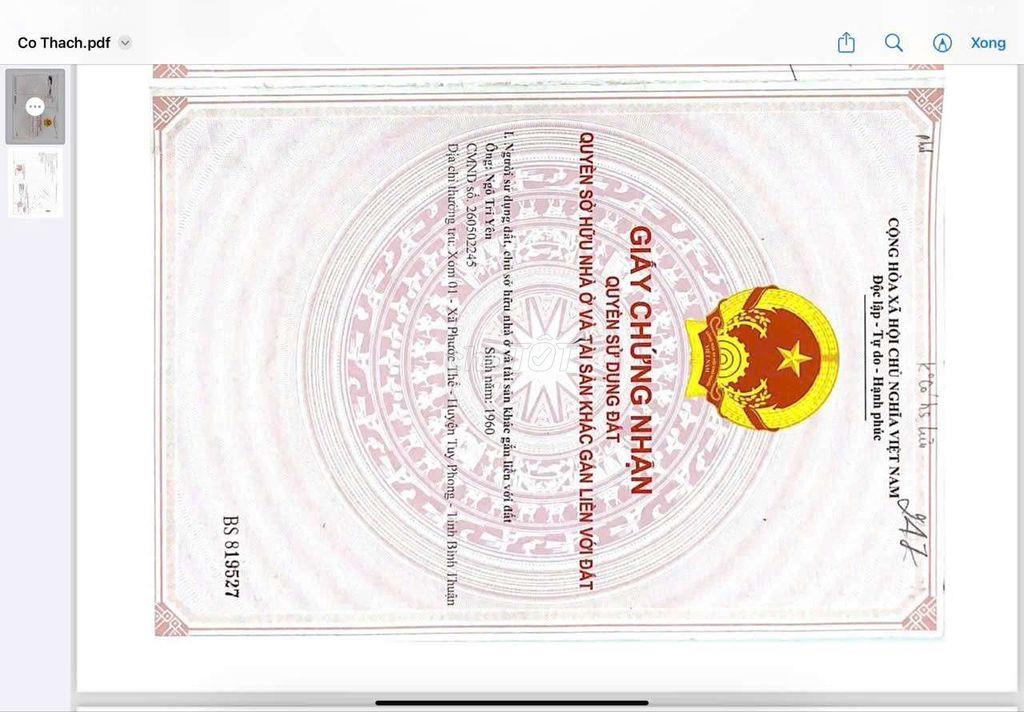 cần bán gấp, đất Bình Thuận, gần biển 780tr