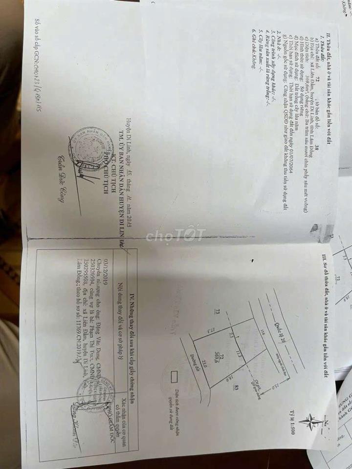 ĐẤT MẶT TIỀN QUỐC LỘ 20