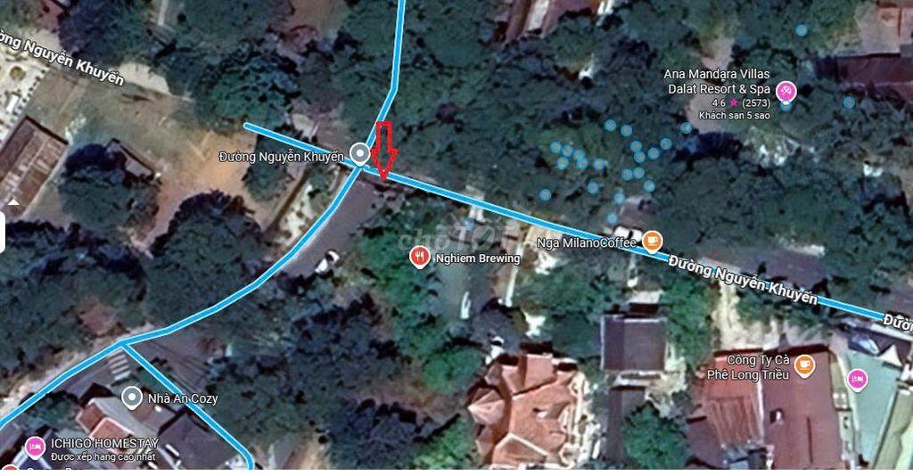 ĐẤT 3 MẶT TIỀN ĐƯỜNG NGUYỄN KHUYẾN, TRUNG TÂM ĐÀ LẠT