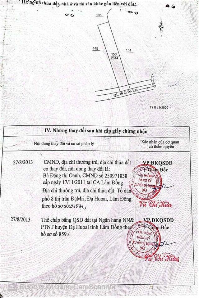 Mặt tiền quốc lộ 20 Rộng 2.614 mét Đạ Huoai, Đamb'ri, Lâm Đồng