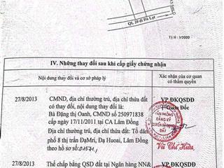 Mặt tiền quốc lộ 20 Rộng 2.614 mét Đạ Huoai, Đamb'ri, Lâm Đồng