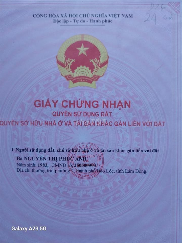 CHÍNH CHỦ CẦN BÁN  MẢNH ĐẤT ĐẸP 138M² TẠI LỘC AN - BẢO LÂM -
