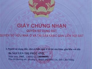 CHÍNH CHỦ CẦN BÁN  MẢNH ĐẤT ĐẸP 138M² TẠI LỘC AN - BẢO LÂM -