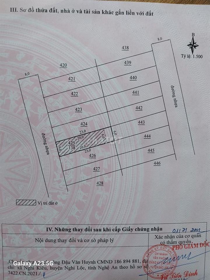 CHÍNH CHỦ CẦN BÁN  MẢNH ĐẤT ĐẸP 138M² TẠI LỘC AN - BẢO LÂM -