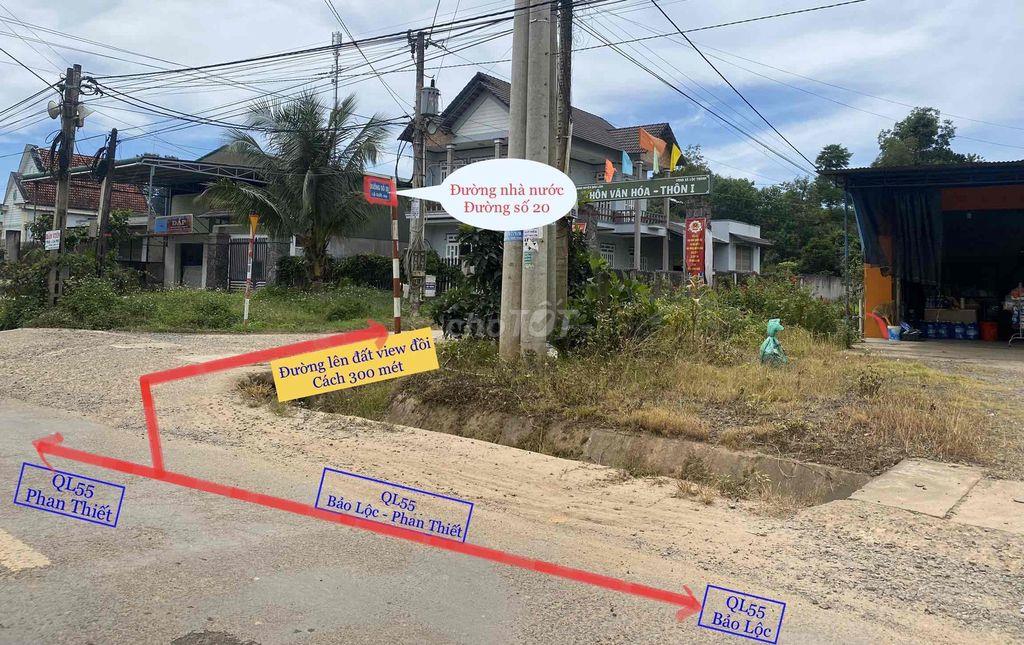 BÁN LÔ ĐẤT VIEW ĐỒI, VIEW SUỐI - FULL THỔ CƯ, NGANG 8M, CÁCH QL55 400m