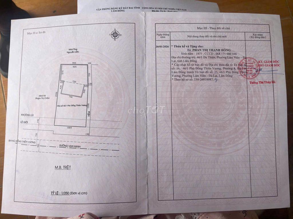 BÁN ĐẤT MẶT TIỀN ĐƯỜNG