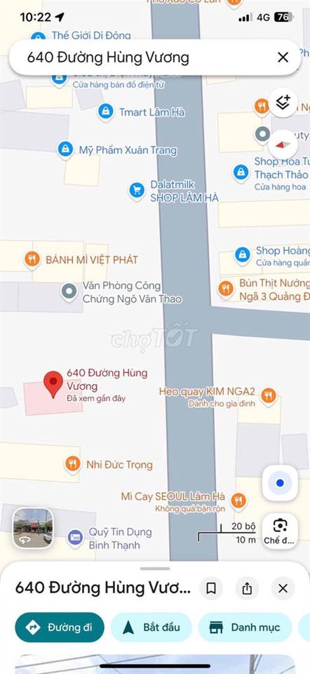 BÁN ĐẤT MẶT TIỀN ĐƯỜNG HÙNG VƯƠNG – TT. ĐINH VĂN, LÂM HÀ, LÂM ĐỒNG