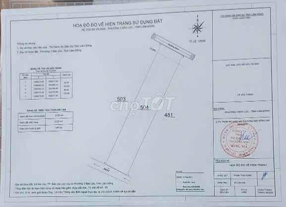 Đất đẹp, siêu rẻ, chỉ 1,7 tỷ bán 2000m², 100m² t.cư. Đất P.03 Bảo Lộc.