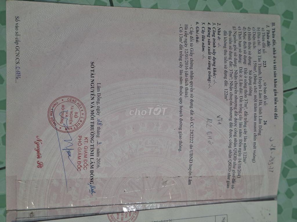 Bán đất 6mx26m