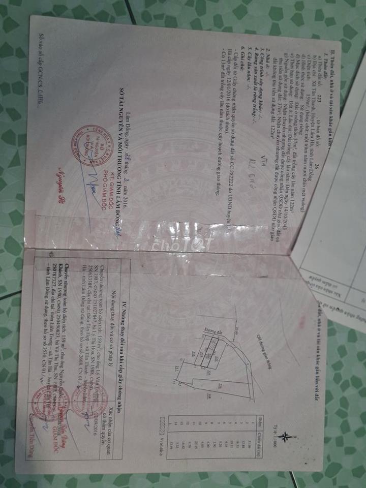 Bán đất 6mx26m