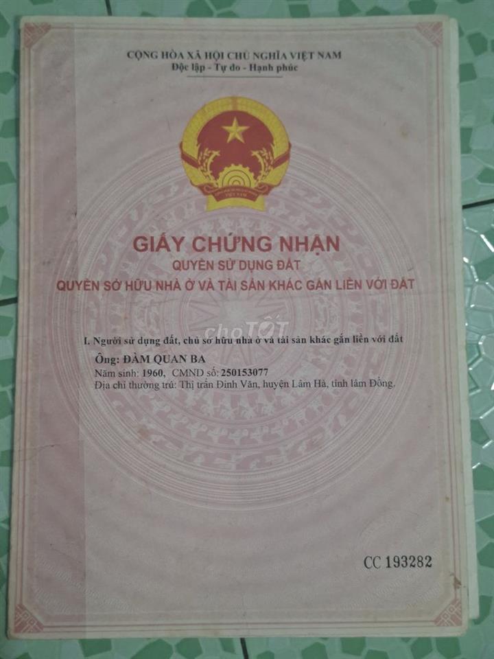 Bán đất 6mx26m