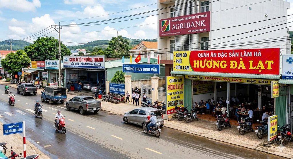 CHỈ 11 TỶ SỠ HỮU QUÁN ĂN NGAY MT QUỐC LỘ 27 KD NGAY TRUNG TÂM LÂM HÀ 