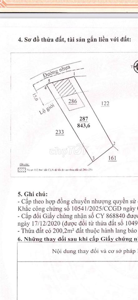BÁN ĐẤT MẶT TIỀN LIÊN XÃ - TÂN NGHĨA ( Cũ )