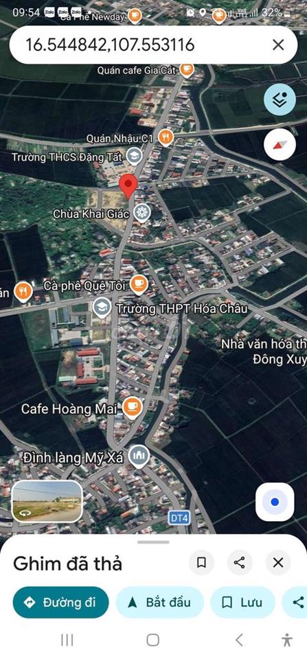 Đất Mặt Tiền Đường Tỉnh Lộ 4Bên Trường Đặng Tất,Gần Trường Hóa Châu 