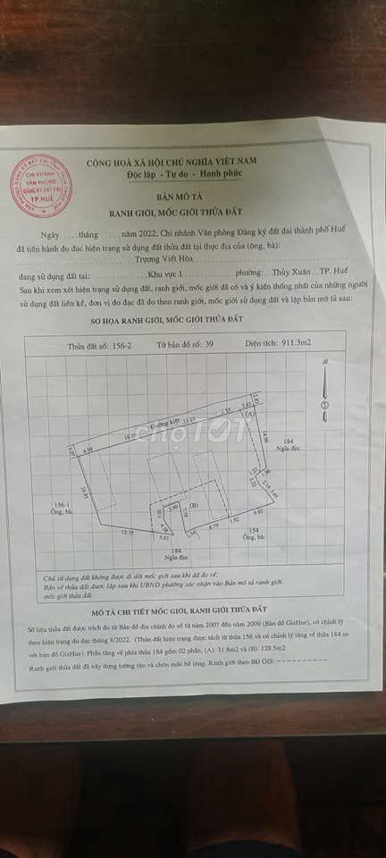 BÁN ĐẤT KIỆT 109 MINH MẠNG 535M2 (CHÍNH CHỦ)
