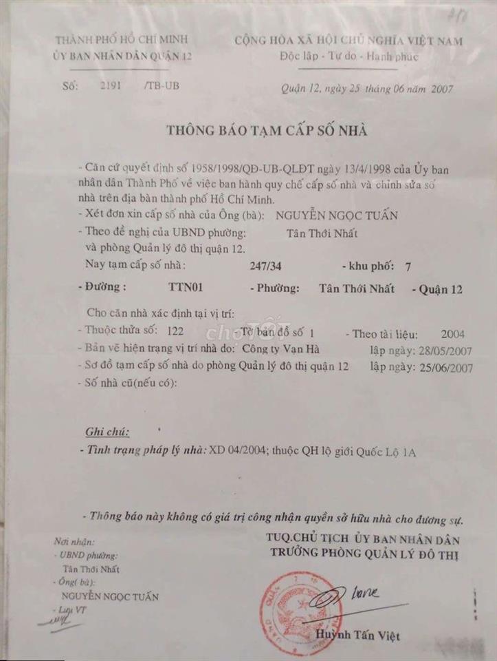 BÁN NHÀ CẤP BỐN