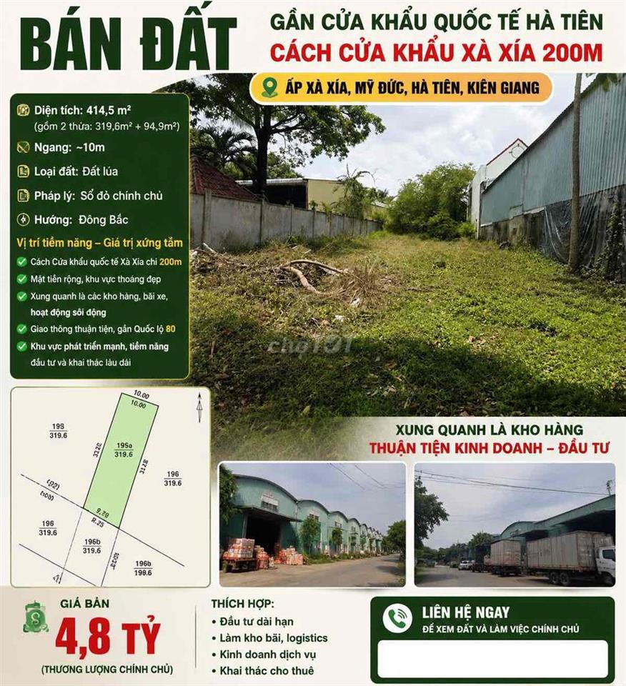 BÁN ĐẤT GẦN CỬA KHẨU QUỐC TẾ HÀ TIÊN