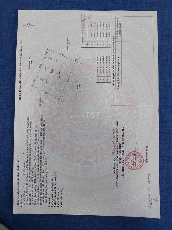 Bán đất tp Phú Quốc