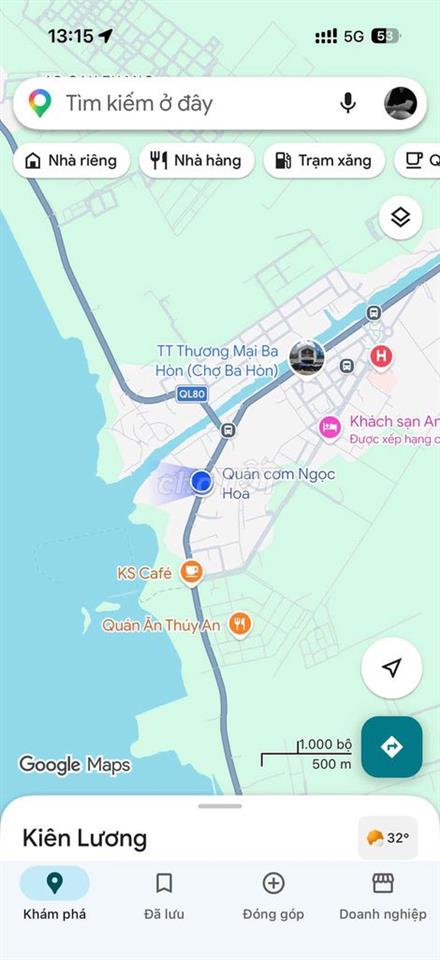 Bán Đất 2 Mặt Tiền đường QL80 + đường bột cá gần ngã ba Ba Hòn