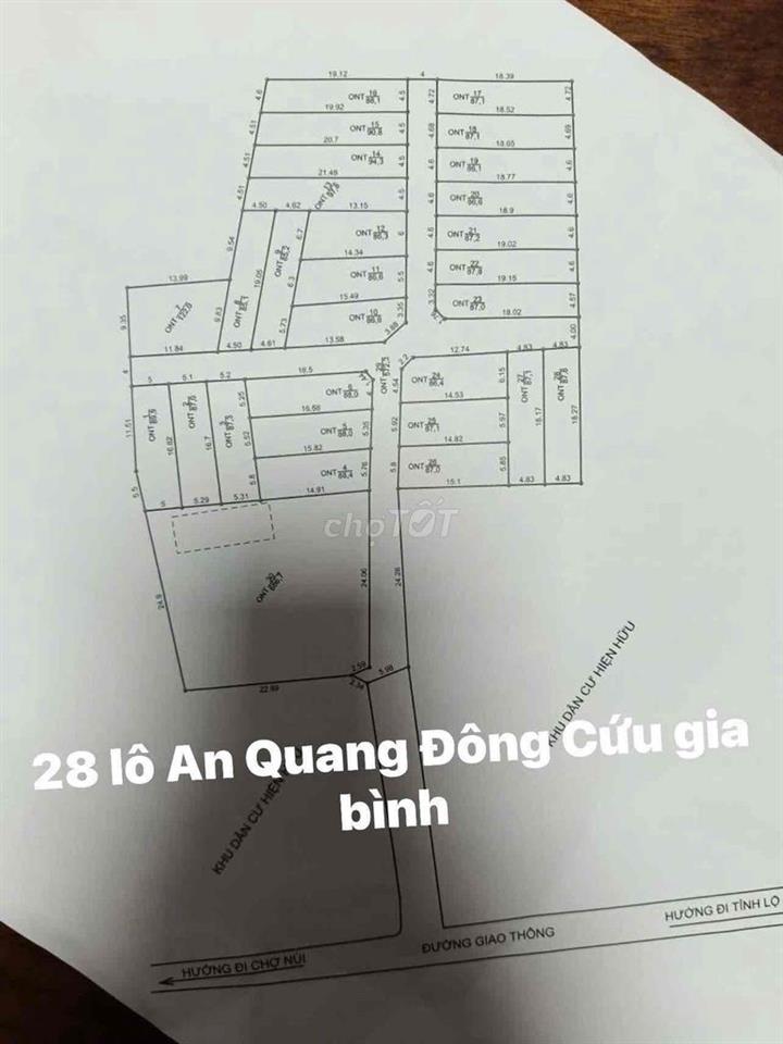 An Quang Đông Cứu Gia bình  Sát chợ núi Trường học ngay cạnh  phía trư