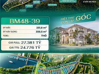 BIỆT THỰ ĐƠN LẬP GÓC GIÁ *** QUỸ HÀNG VHGG HẠ LONG!
