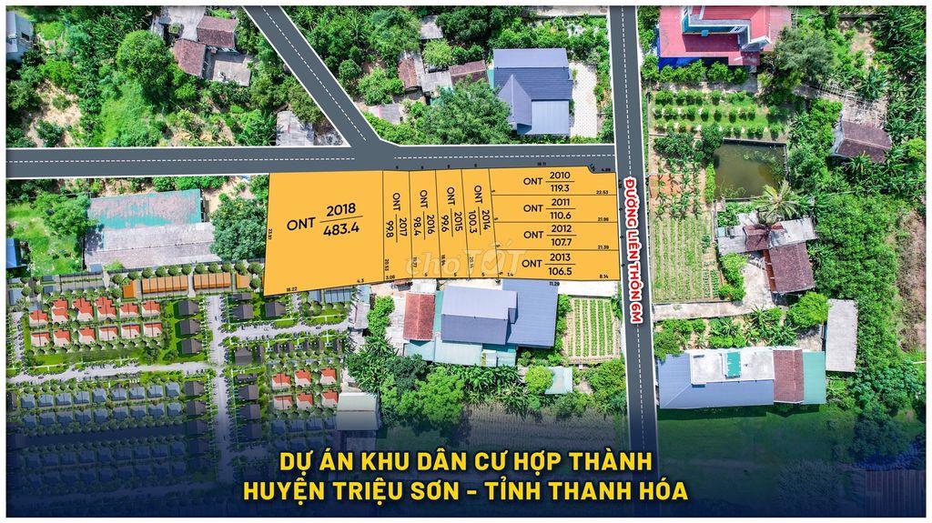 Bán đất Triệu Sơn, Thanh Hóa sẵn sổ full thổ cư 107,7m