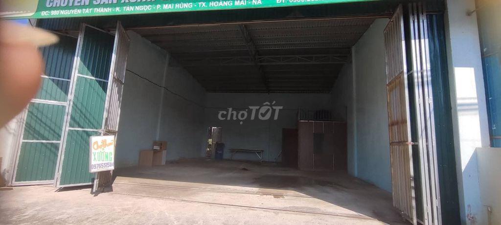 ​Cho thuê kho xưởng, mặt bằng kinh doanh 150m² mặt tiền QL1A Hoàng Mai