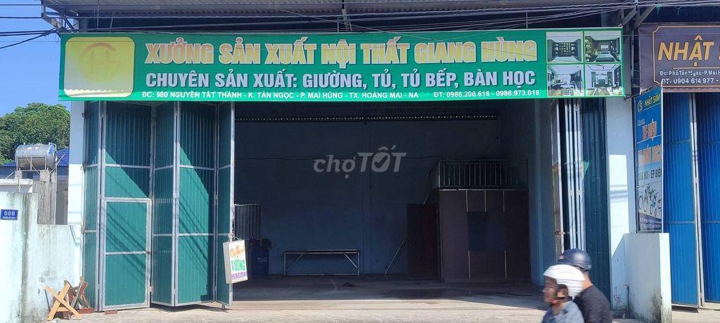 ​Cho thuê kho xưởng, mặt bằng kinh doanh 150m² mặt tiền QL1A Hoàng Mai