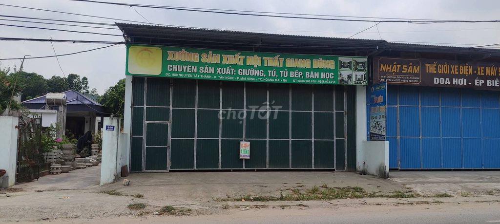 ​Cho thuê kho xưởng, mặt bằng kinh doanh 150m² mặt tiền QL1A Hoàng Mai