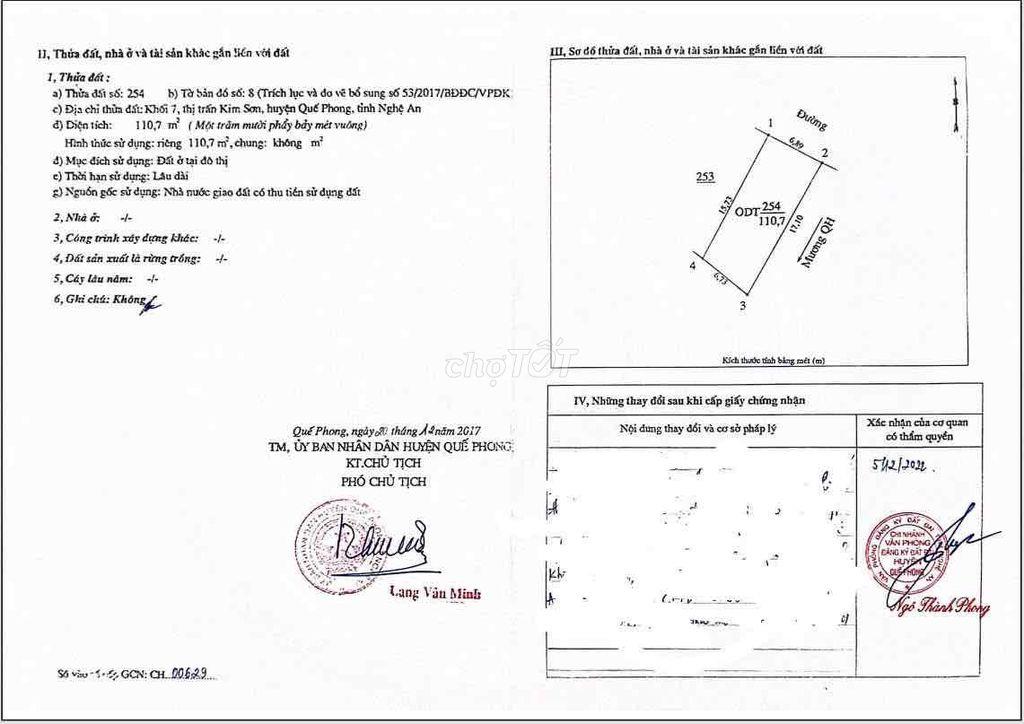 Bán đất có nhà ở ở Quế Phong