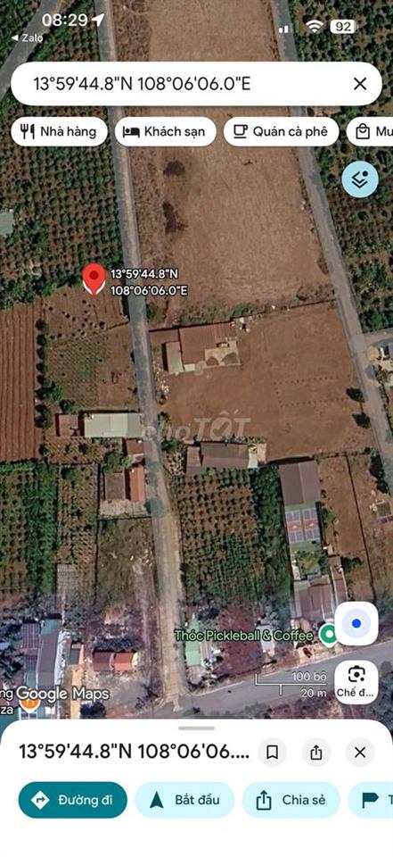 Bán đất mặt đường Nguyễn Du Đăk Đoa 25x41