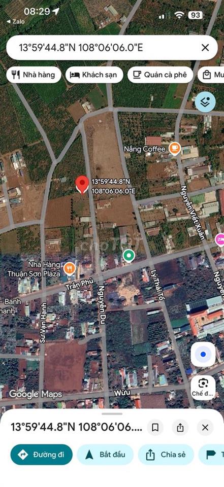 Bán đất mặt đường Nguyễn Du Đăk Đoa 25x41
