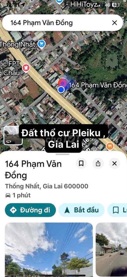 ĐẤT MẶT TIỀN 164 PHẠM VĂN ĐỒNG