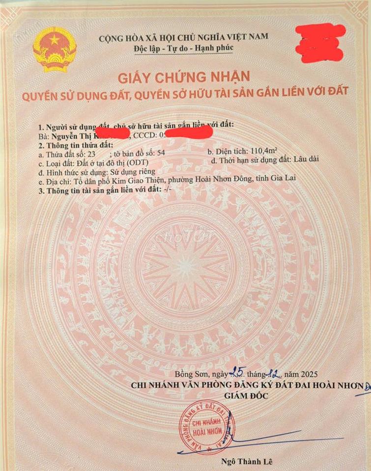 CHÍNH CHỦ BÁN ĐẤT THỔ CƯ SÁT BIỂN HOÀI NHƠN ĐÔNG CHỈ 50M ĐI BỘ RA BIỂN