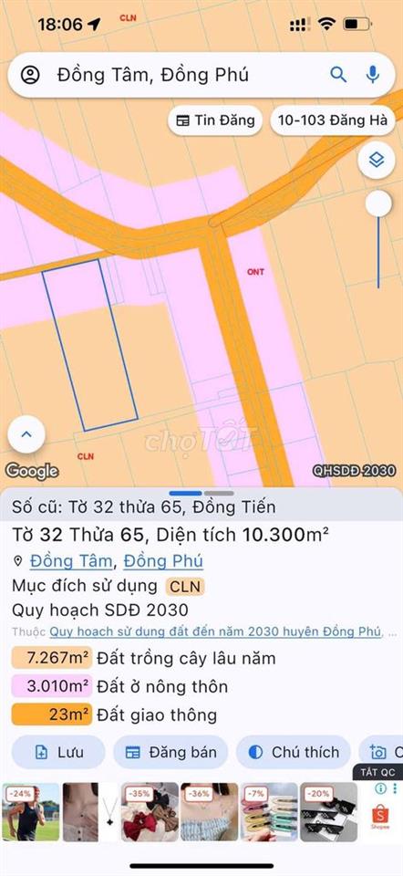 đất sào  đồng tâm TP Đồng nai mặt tiền 18m gần quốc lộ 14