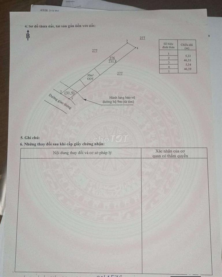 Chính chủ cần bán Đất