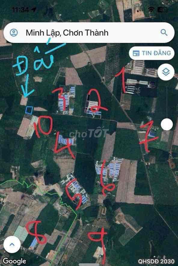 GẤP BÁN , 1500m2 lô góc , NGANG 18x85 , giá 450tr bao sổ không phát si