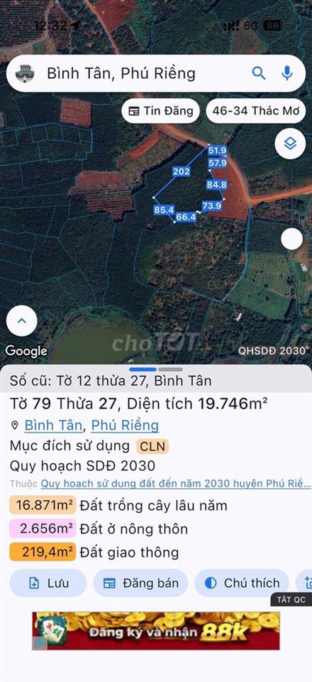 Cần bán 5,6 hecta, 100m mặt tiền. thích hợp làm nhà máy, kho xưởng