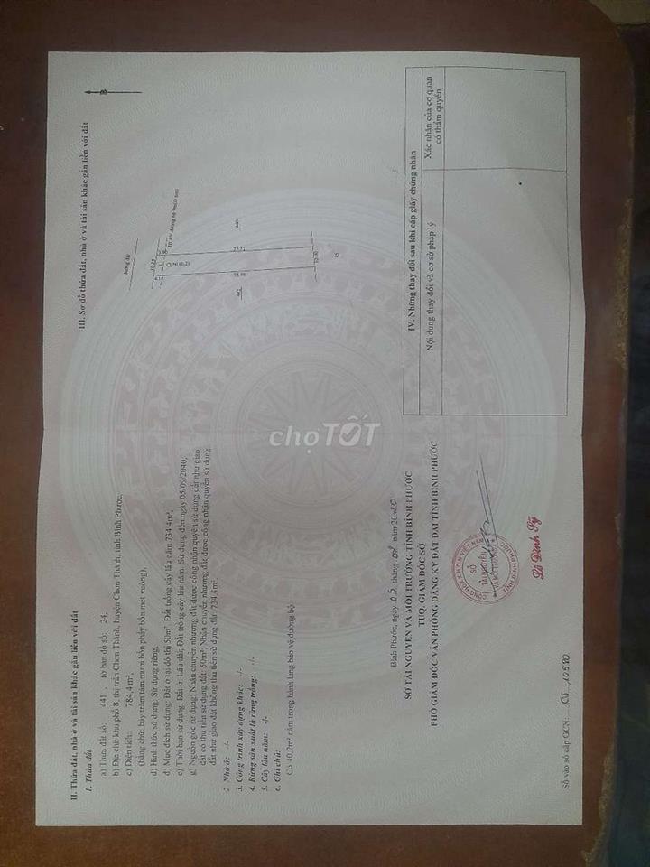 Bán đất thổ cư chính chủ