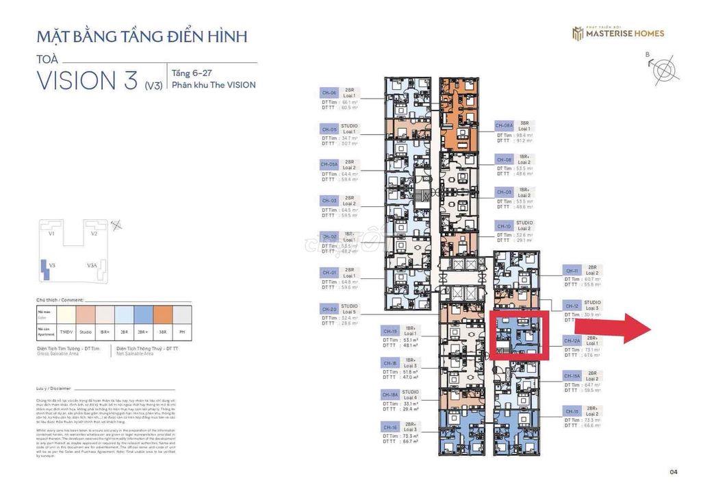 Cần Bán Giá Gốc Của CĐT - Masteri Era Landmark - Căn 2BR+