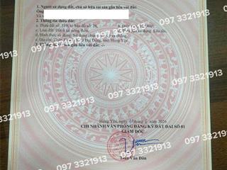 Chính chủ cần bán nhanh lô đất mặt đường, nở hậu, vị trí đẹp