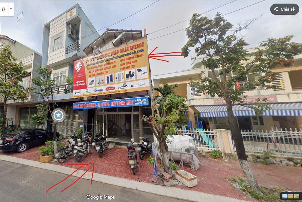 Cho thuê nhà mặt tiền 51 Xuân Thủy, Quy Nhơn