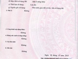 CHÍNH CHỦ BÁN ĐẤT THỔ CƯ MẶT TIỀN CHỢ NHƠN HỘI