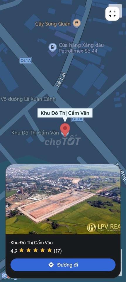 📣 Chính chủ bán gấp lô đất gần Trụ sở khu vực Cẩm Văn, Nhơn Hưng 