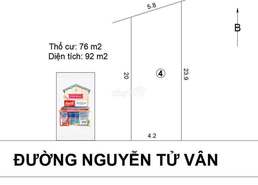 Đất mặt tiền nhựa mới p10 gần chợ và trường học, thuận tiện kinh doanh